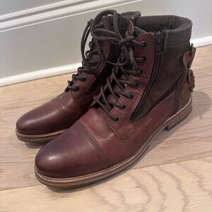 Franco Fortini Chestnut Lace-Up Boots